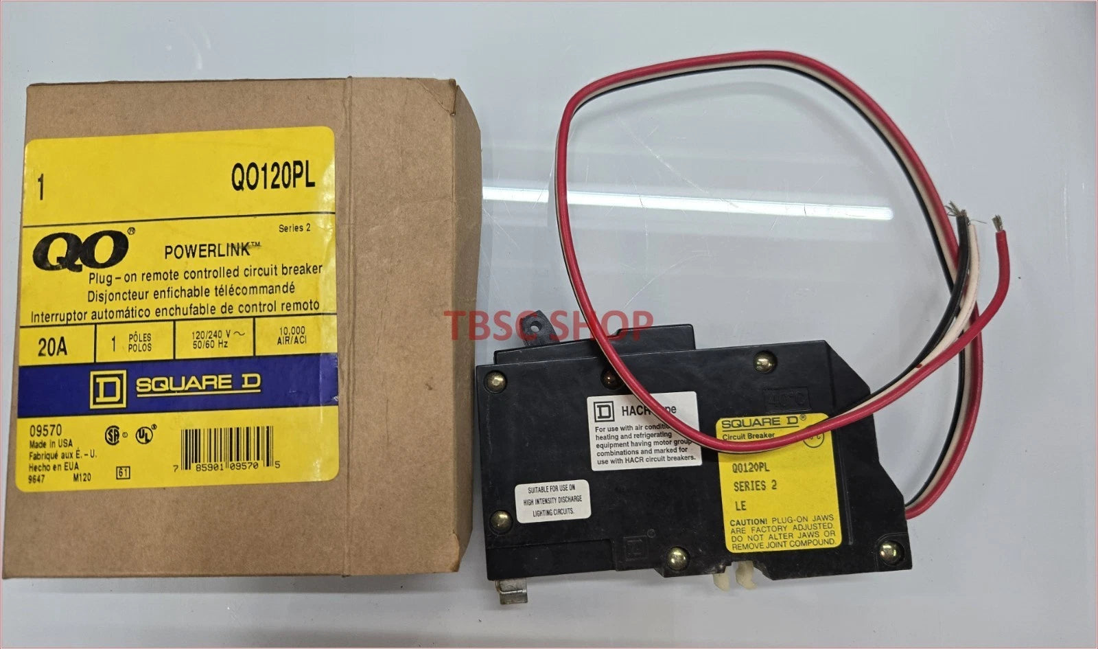 Square D 20 Amp Powerlink Circuit Breaker QO120PL for 120/240VAC (1 Pole)