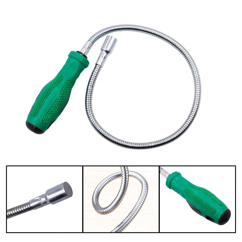 Magnetic Flexible Shaft Pickup Tool for Hard to Reach Screws Nuts Bolts