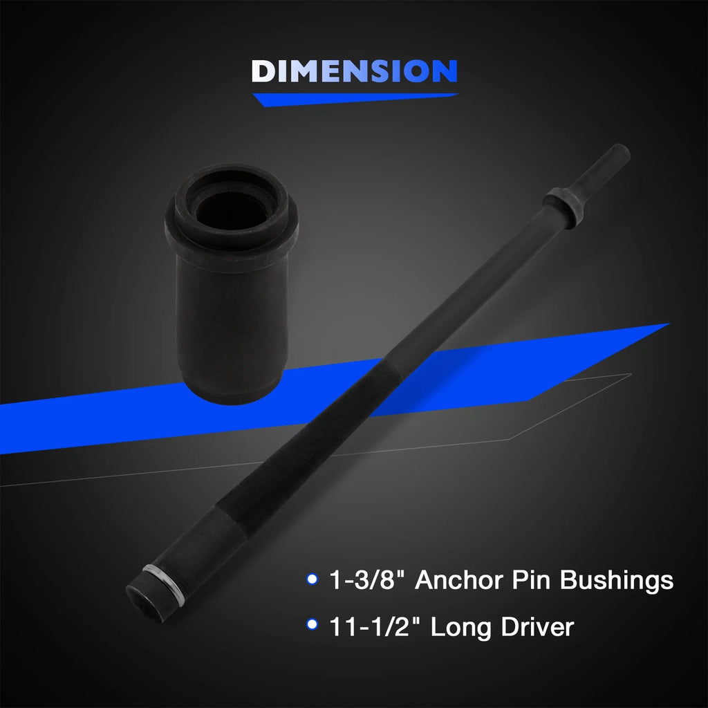 Portable Truck Anchor Pin Bushing Kit Tool 1-3/8" for