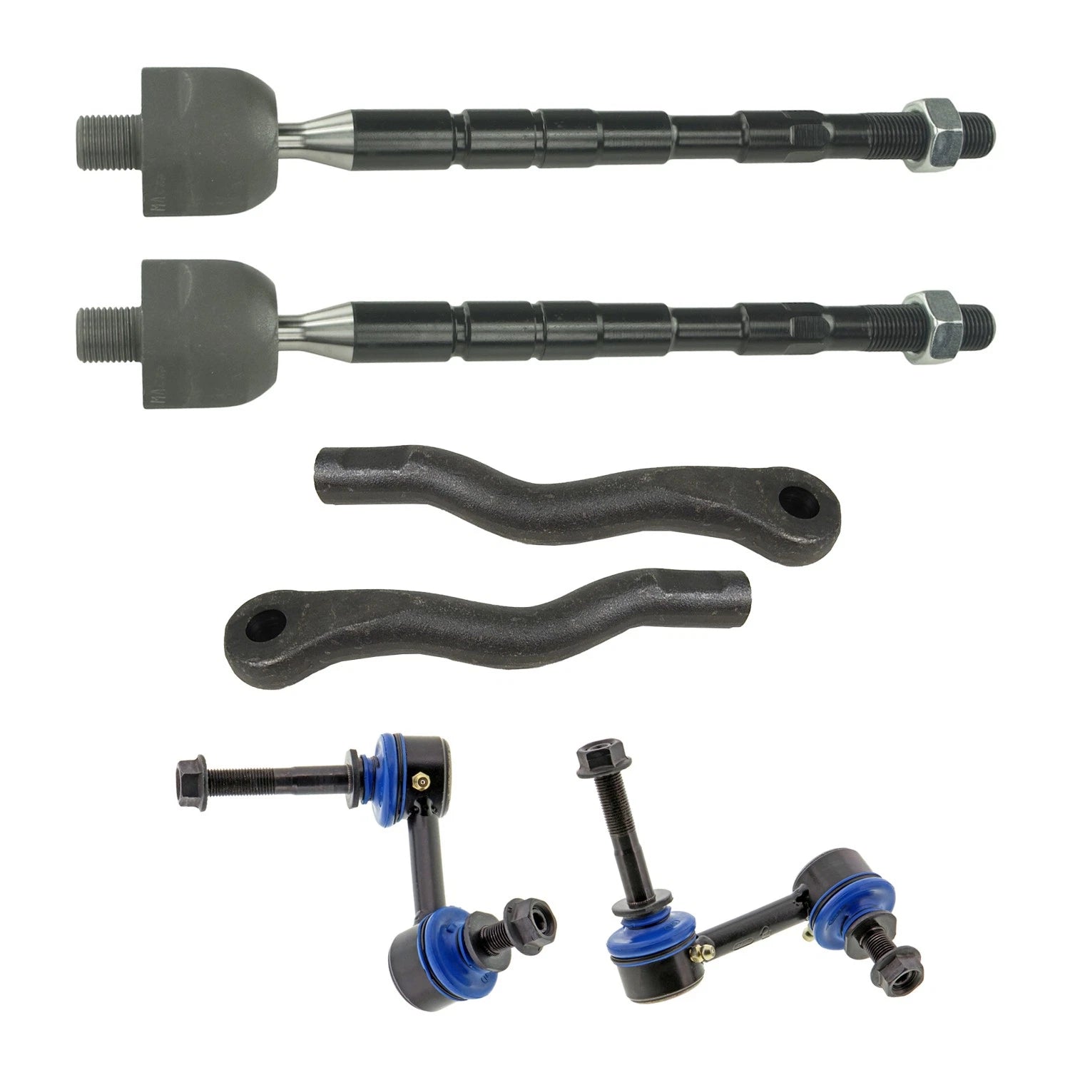 Set of 4 Tie Rod Ends & Sway Bar Links for Lexus IS250 RWD (2006–2015)