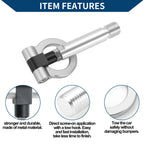 Tow Hook for Toyota Yaris (2023) - Metal Towing Hook Ring, Silver