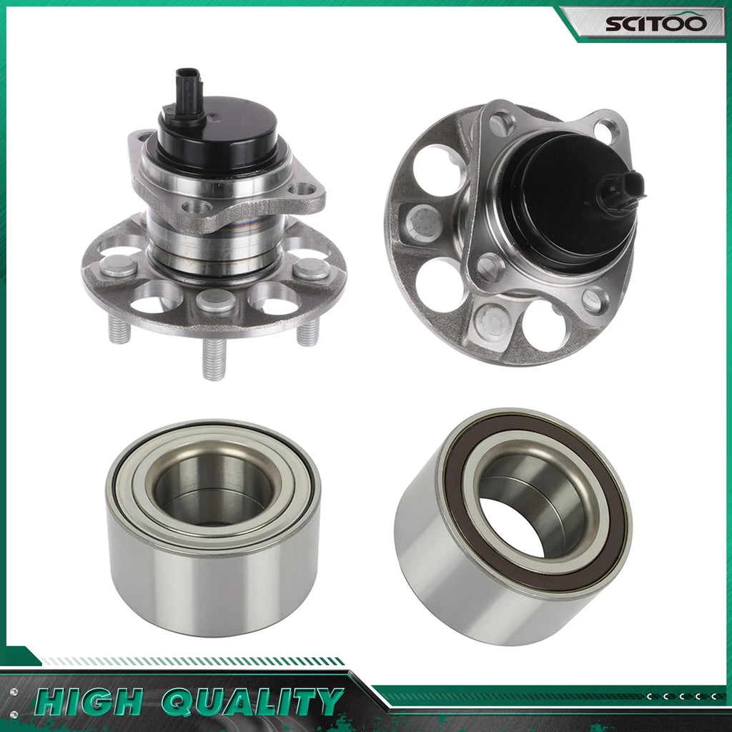 2X Front & 2X Rear Wheel Bearings for Scion XD (2008–2014)