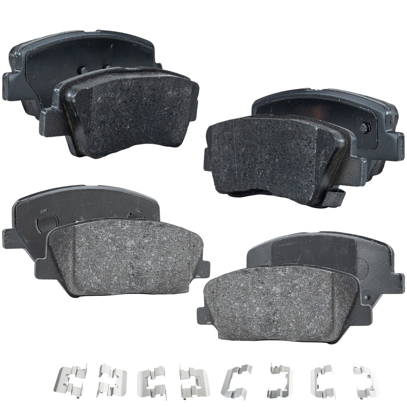 Set of 4 NAO Brake Pads for Hyundai Veloster (2013–2015)