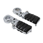 Chrome Highway Bar Footpegs for Harley Touring Softail (Fits 1-1/4'')