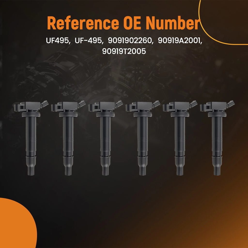 6 Ignition Coils for Toyota Tundra 4.0L V6 (2005–2011)