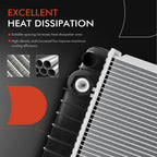 Radiator with Oil Cooler for Chevrolet C1500 C3500HD GMC K1500 K2500 (1990–1999)
