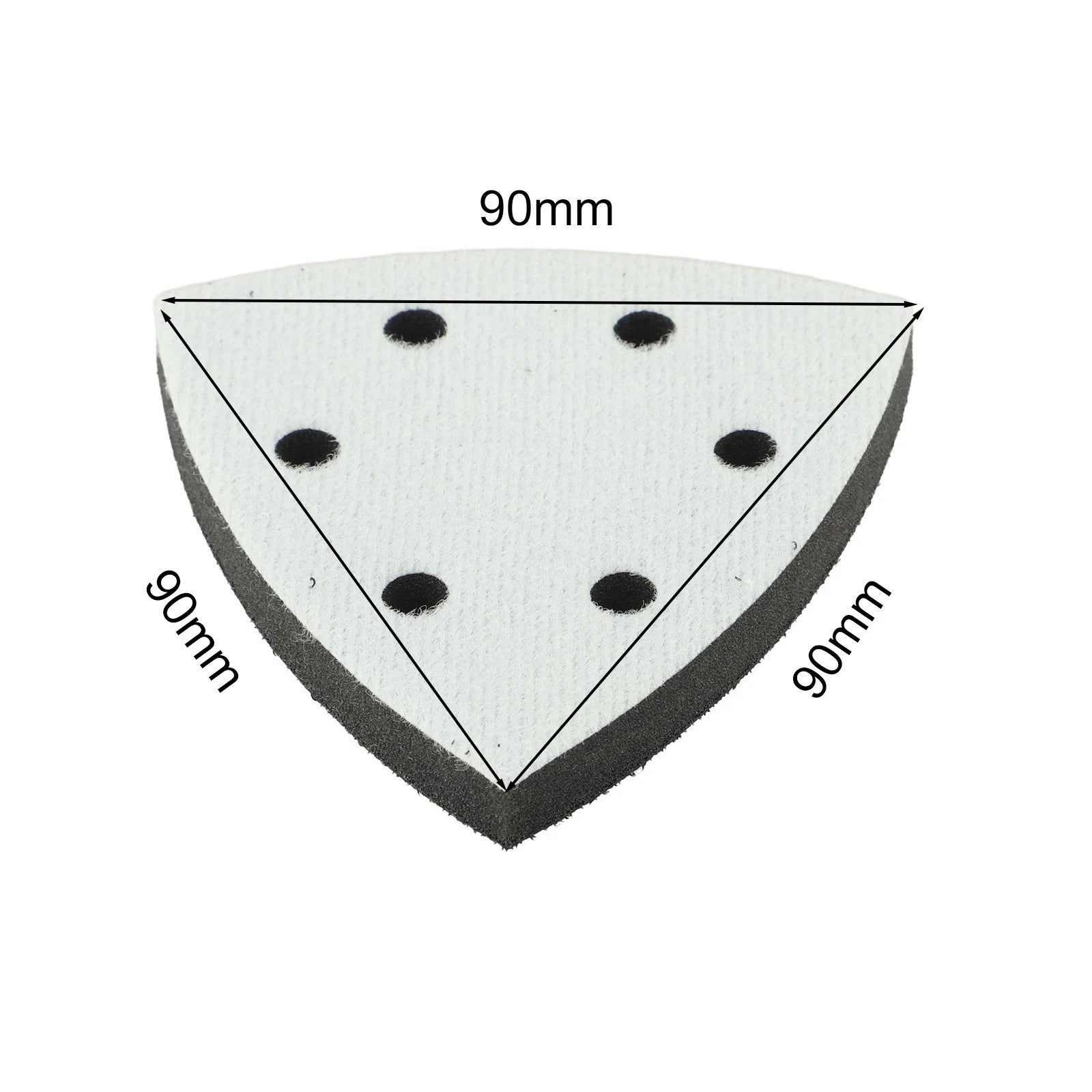 Soft Sponge Backing Pad 90mm with 6 Holes for Sanding Disc Polishing