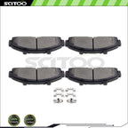 Set of 4 Metallic Brake Pads for Ford Mercury Mazda SUV Truck