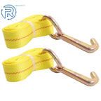 2X 2" × 10' Mini J Hook Towing Strap G70 for Trailer Wrecker