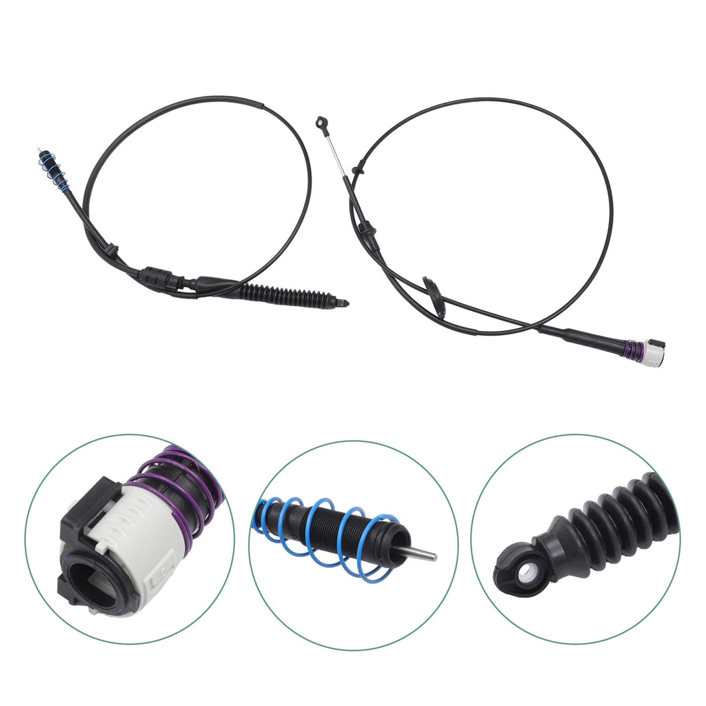 Set of 2 Auto Transmission Control Lever Cables for Chevrolet Suburban (No.88967321)