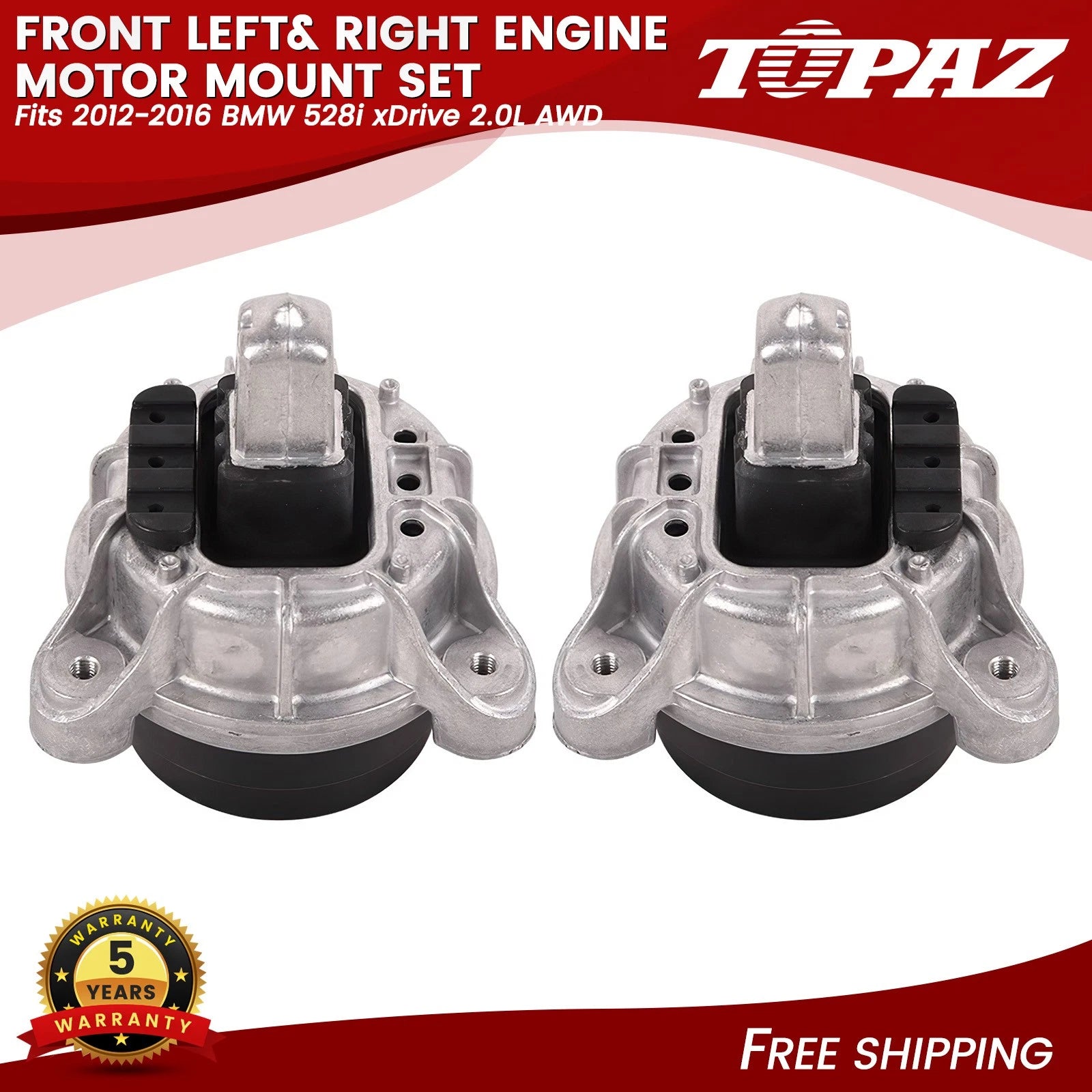 Engine Motor Mount Set for BMW 528i xDrive (2012–2016)