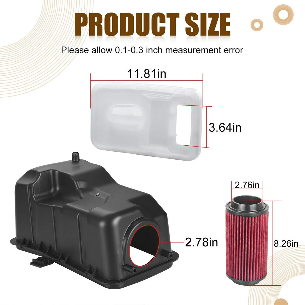 Air Filter Box Lid Cover & Seal Kit for Polaris Scrambler 500 4x4 (2010–2012)