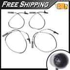 Set of 4 ABS Wheel Speed Sensors for BMW 135i 328i 330i 335d 335i 335is (2007–2013)