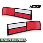 Set of 2 Tail Light Lenses for Ford Mustang (1987–1993)