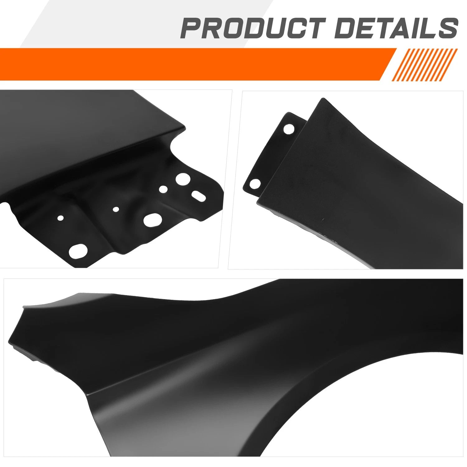 Steel Primered Black Front Passenger Side Fender for Chevrolet Impala (2014–2020)