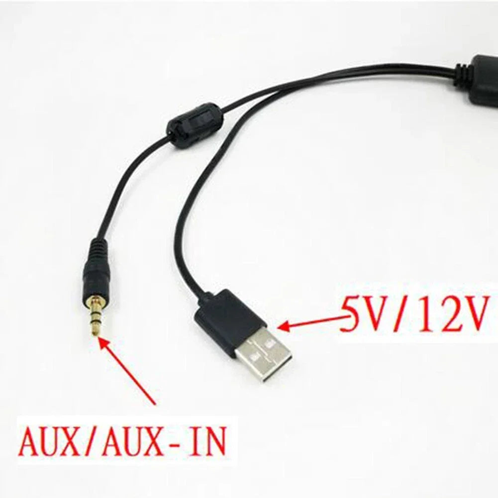 Bluetooth 5.0 Receiver Adapters USB+ 3.5mm Jack Audio for Car AUX Speaker