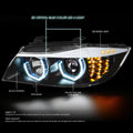 U-Halo Blue LED Headlight Lamps for BMW E90 3-Series (2009–2012)
