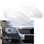2X Headlight Lens Cover for VW Passat B6 (2006–2011) Clear Left & Right
