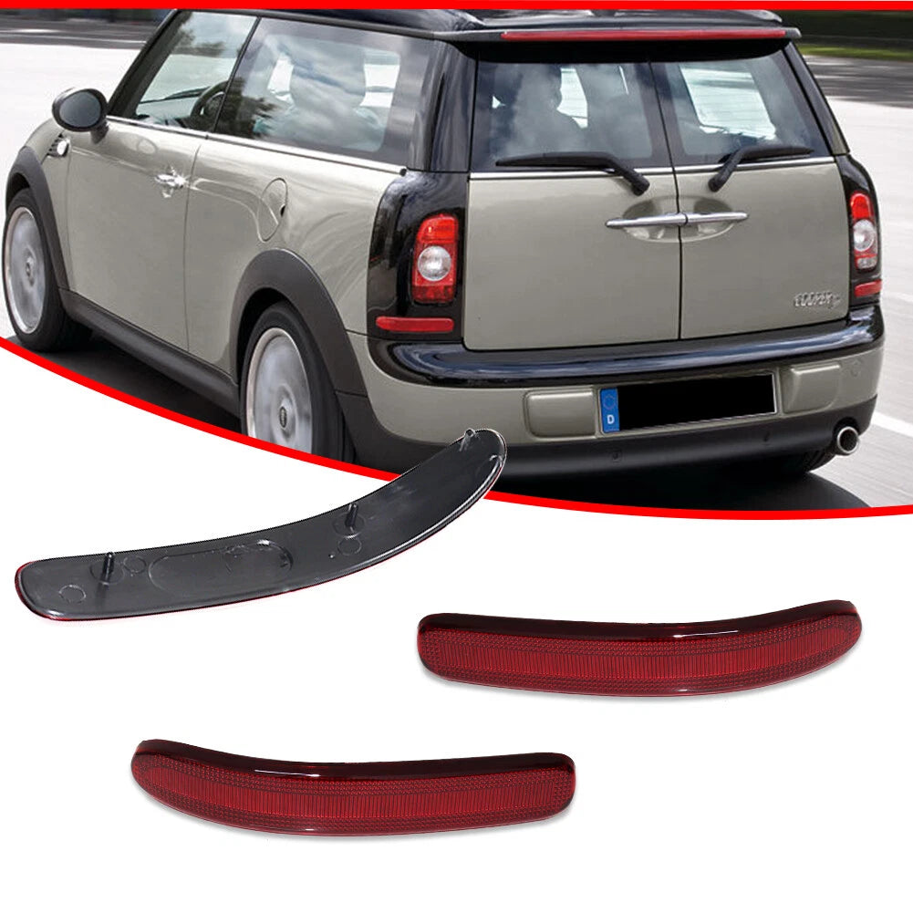 Rear Bumper Reflectors for Mini Cooper Clubman (2008–2014) Red Lens