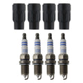 Set of 4 Bosch Double Platinum Spark Plugs & Denso Ignition Coil Boot Kit for 200 (2000–2000)