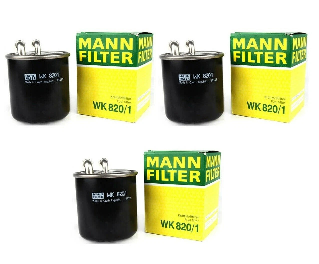 Set of 3 Fuel Filters for Mercedes W164 W211 W251 X164 X250 Dodge Sprinter 2500