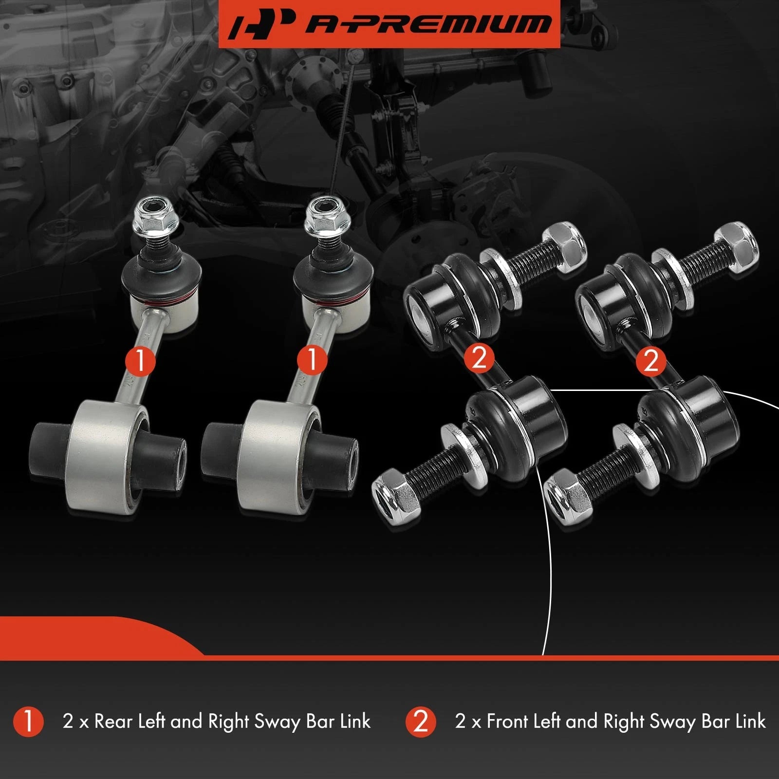 Set of 4 Sway Bar Links for Subaru WRX (2015–2022)