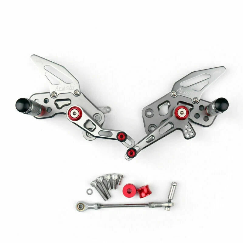 Aluminum Rearsets Footpeg Pedals for Kawasaki Z125 Pro (2016–2019)