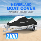 Jet Ski Cover for Neverland (Waterproof UV Protection, Black/Silver)