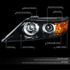 Left Driver Side Projector Headlight Lamp Assembly for Sorento (2011–2013)
