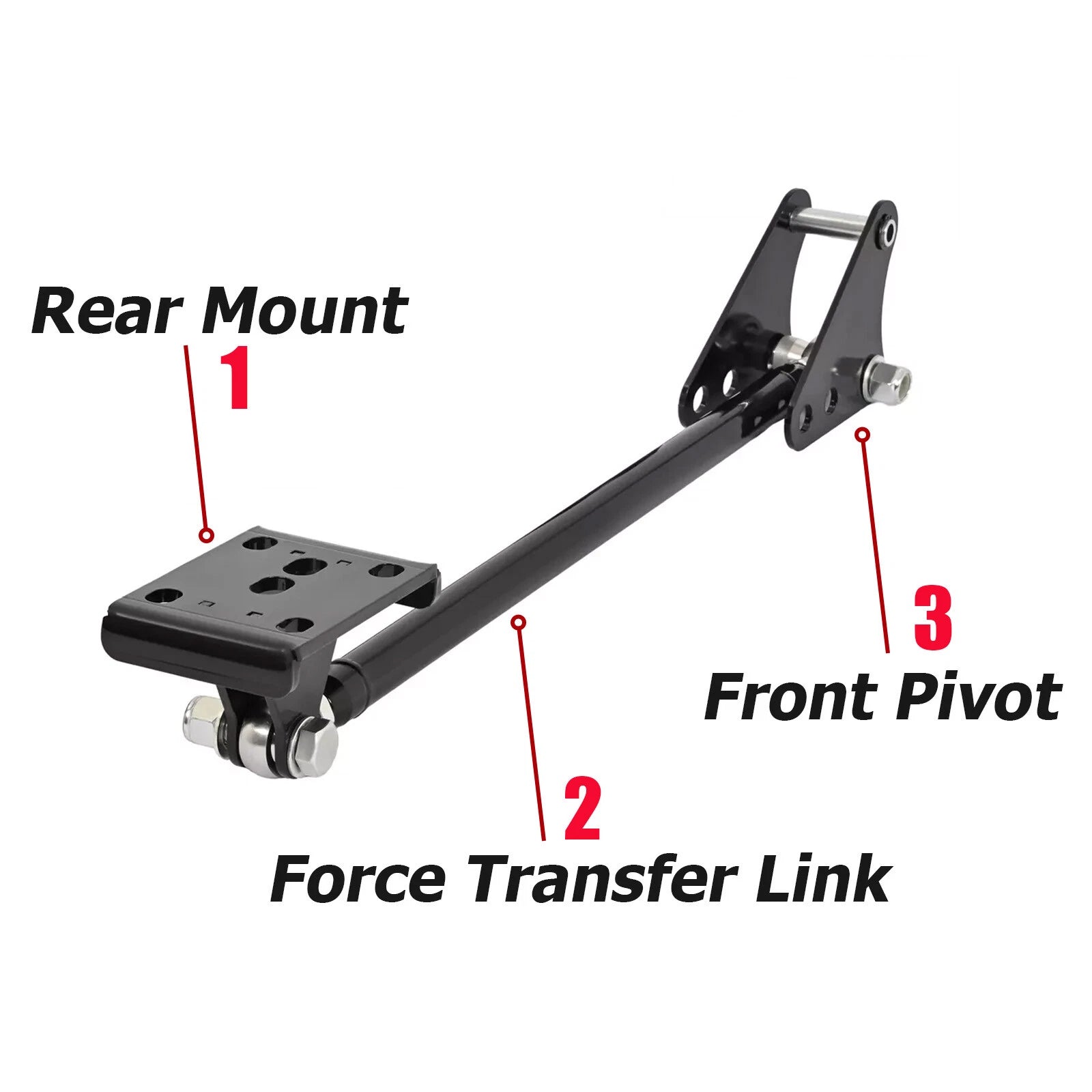 Rear Traction Tie Bar Flip Kit for Chevy GMC C10 C15 (1973–1987)