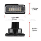 White LED License Plate Lights Lamp for MB R171 W203 W211 W219 (2004–2010)
