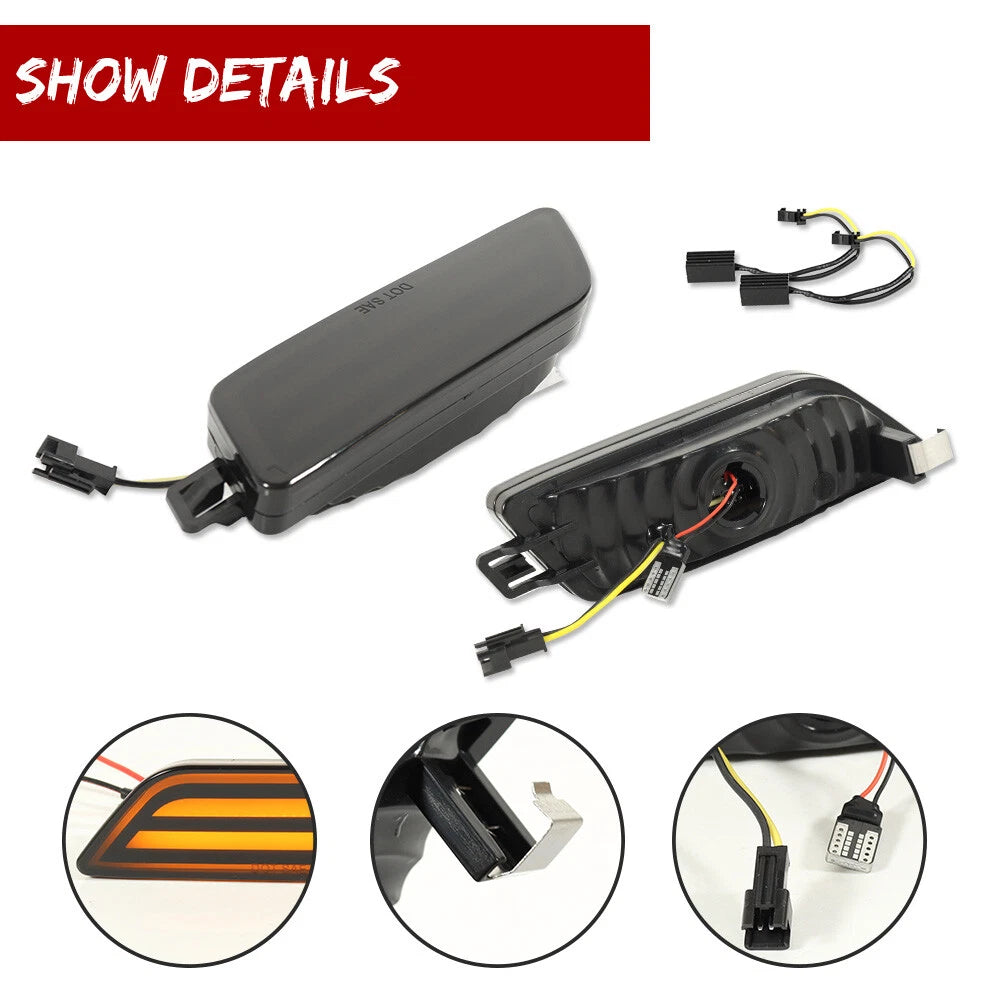 Front Bumper Amber LED Side Marker Light for Porsche Macan (2014–2024)