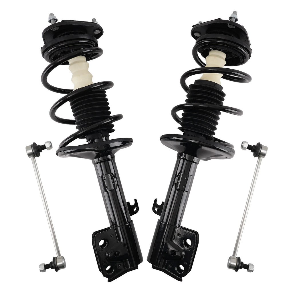 4 Front Struts & Sway Bar Links For Toyota Corolla Matrix 2009-2013 2.4L AWD/FWD