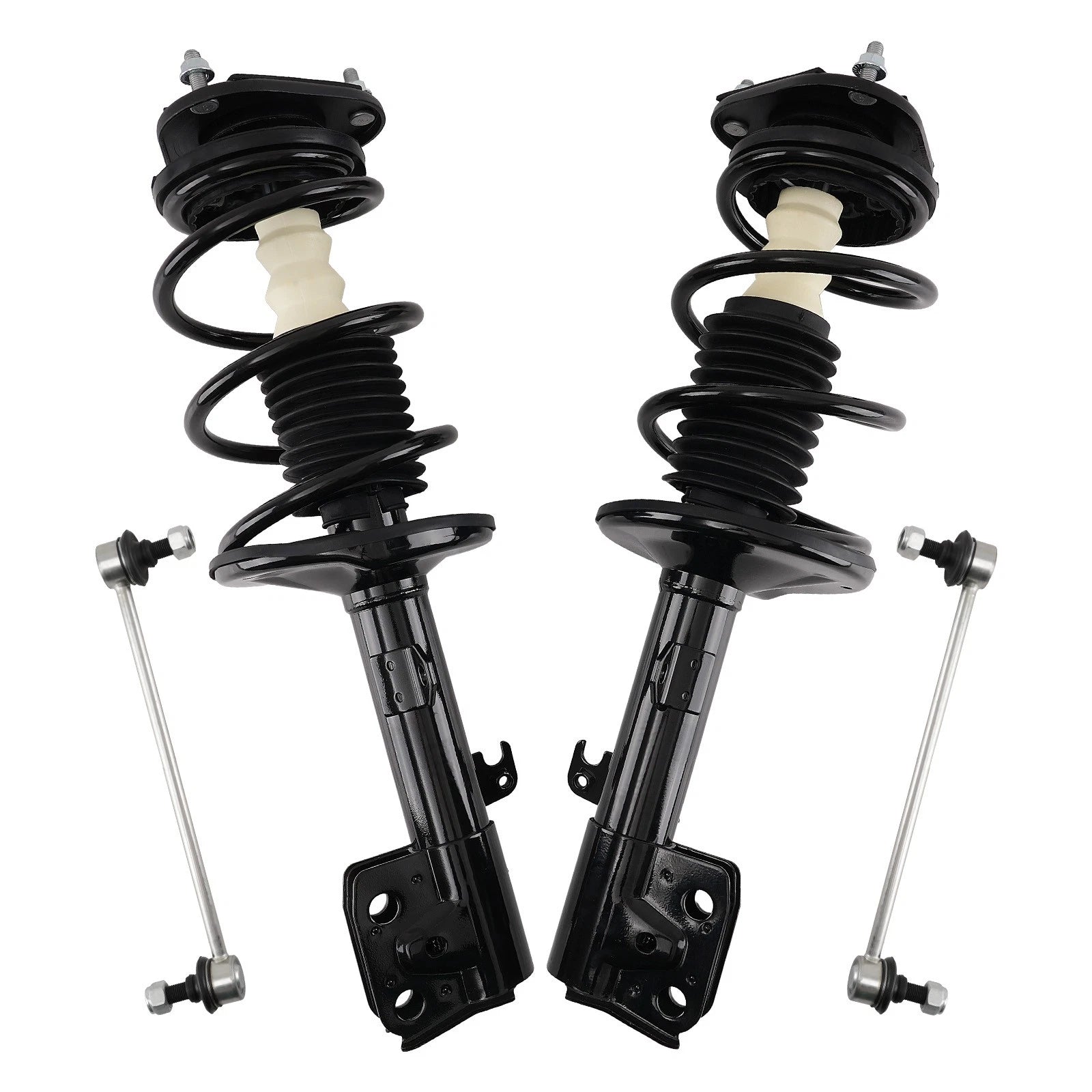 4 Front Struts & Sway Bar Links For Toyota Corolla Matrix 2009-2013 2.4L AWD/FWD