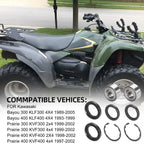 2Pcs Front Wheel Bearing & Seal Kit for Kawasaki Bayou 300/400 (1998–2008)