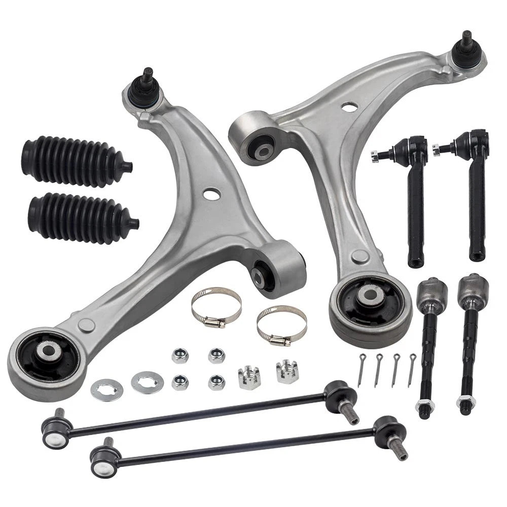 10pcs Front Lower Control Arms Tie Rods Sway Bar Kit for Honda Odyssey (2005–2010)