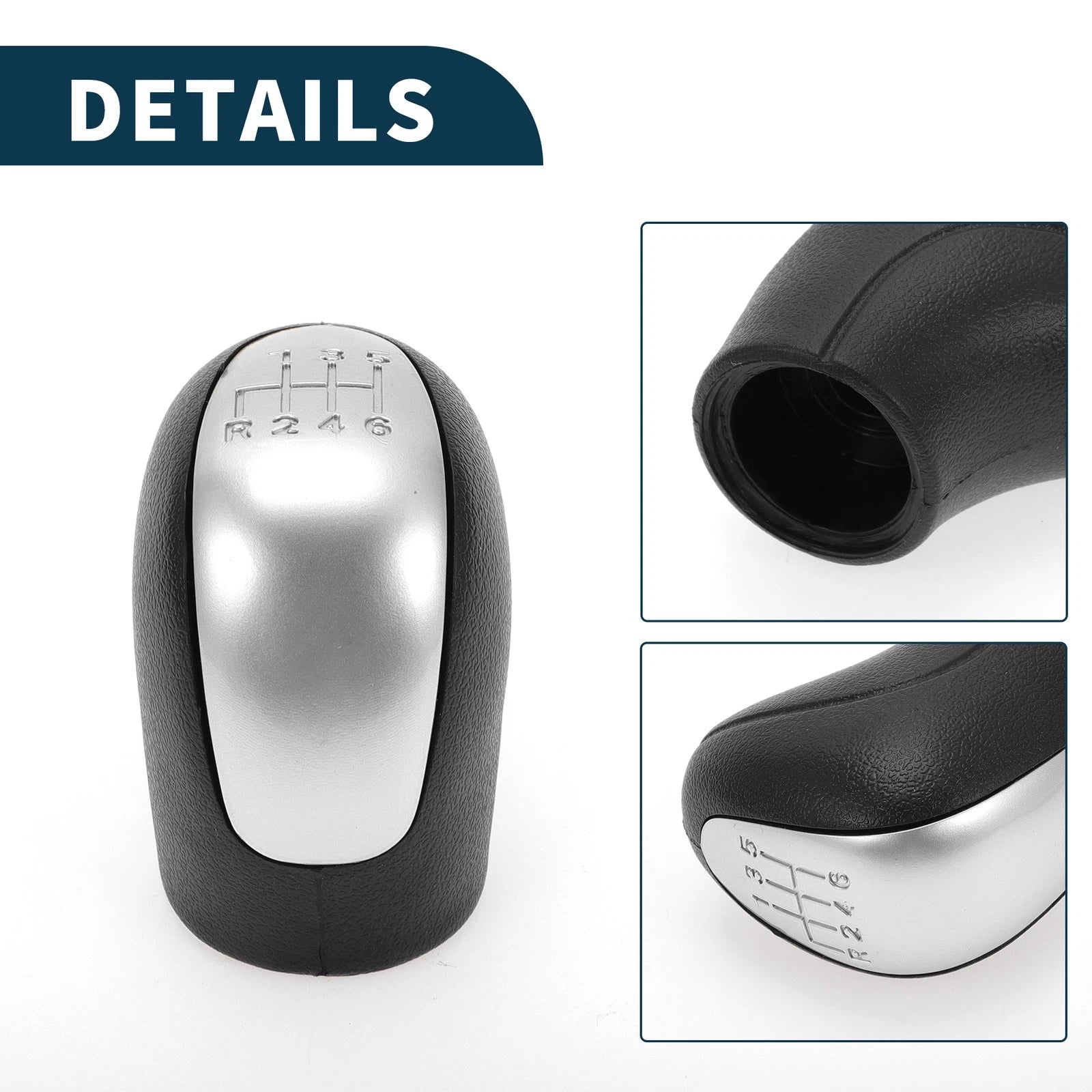 6 Speed Manual Gear Shift Knob for Mercedes-Benz Vito (2003–2020) Black Plastic