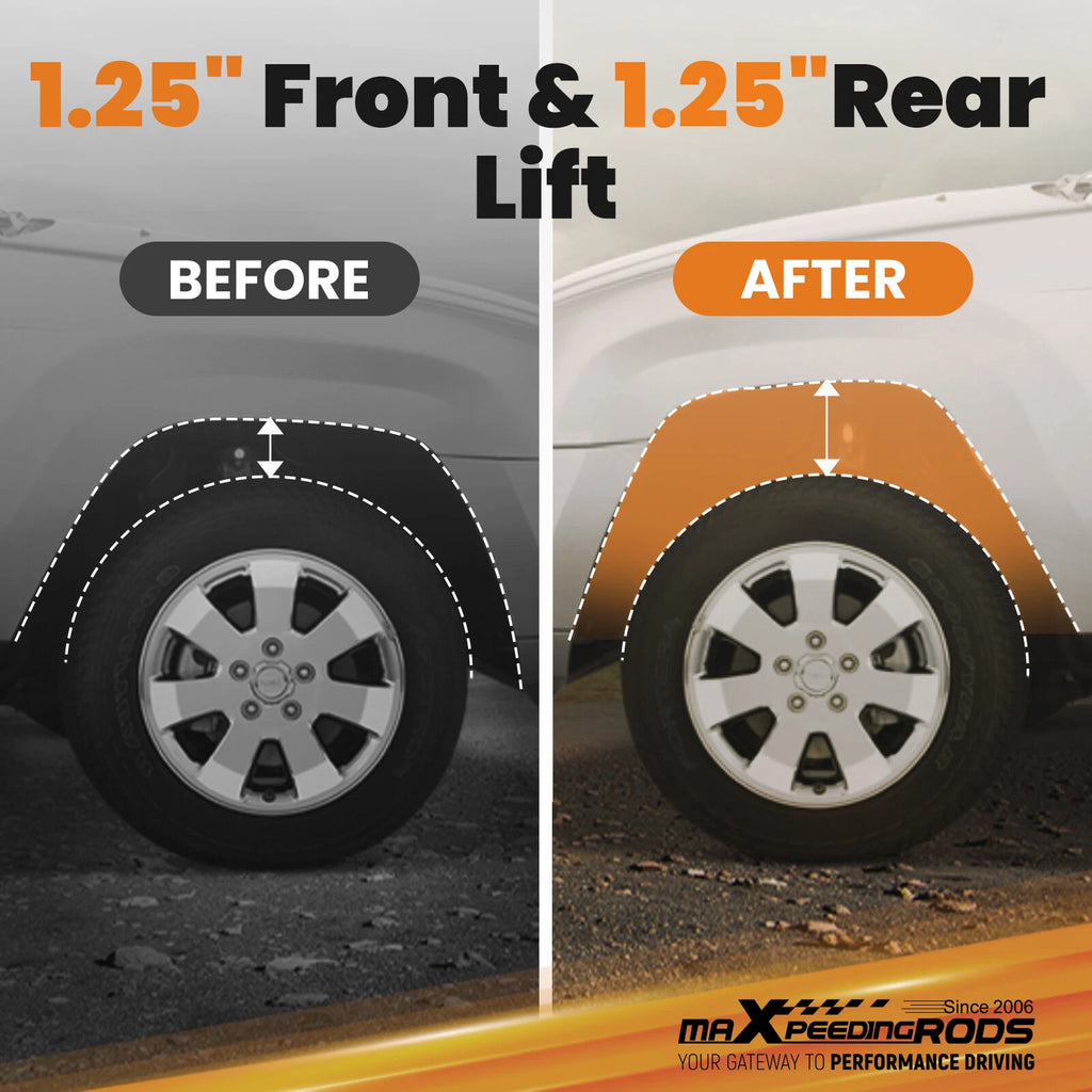 1.25 Inch Body Lift Kit for Jeep Wrangler TJ Unlimited (2004–2006)