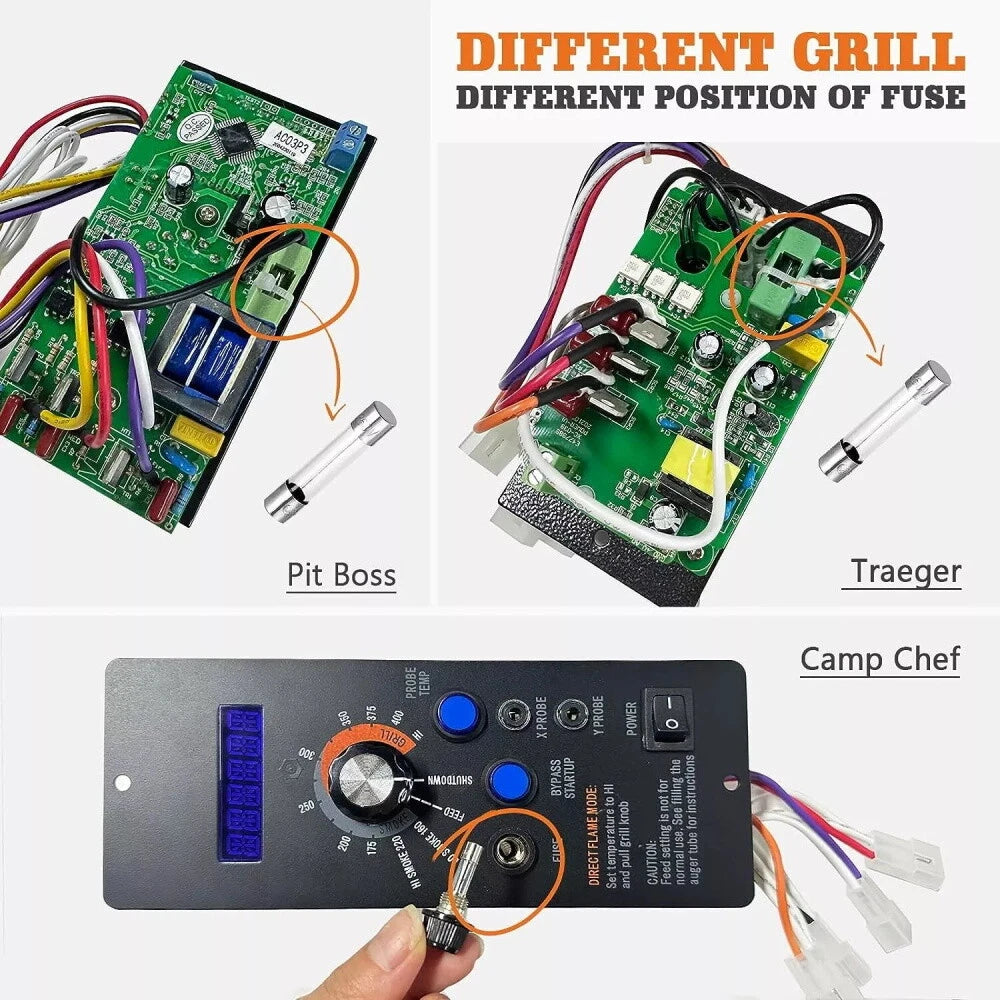 20Pcs Fuse for Pit Boss Traeger Camp Chef Green Mountain Grill (5A 250V)