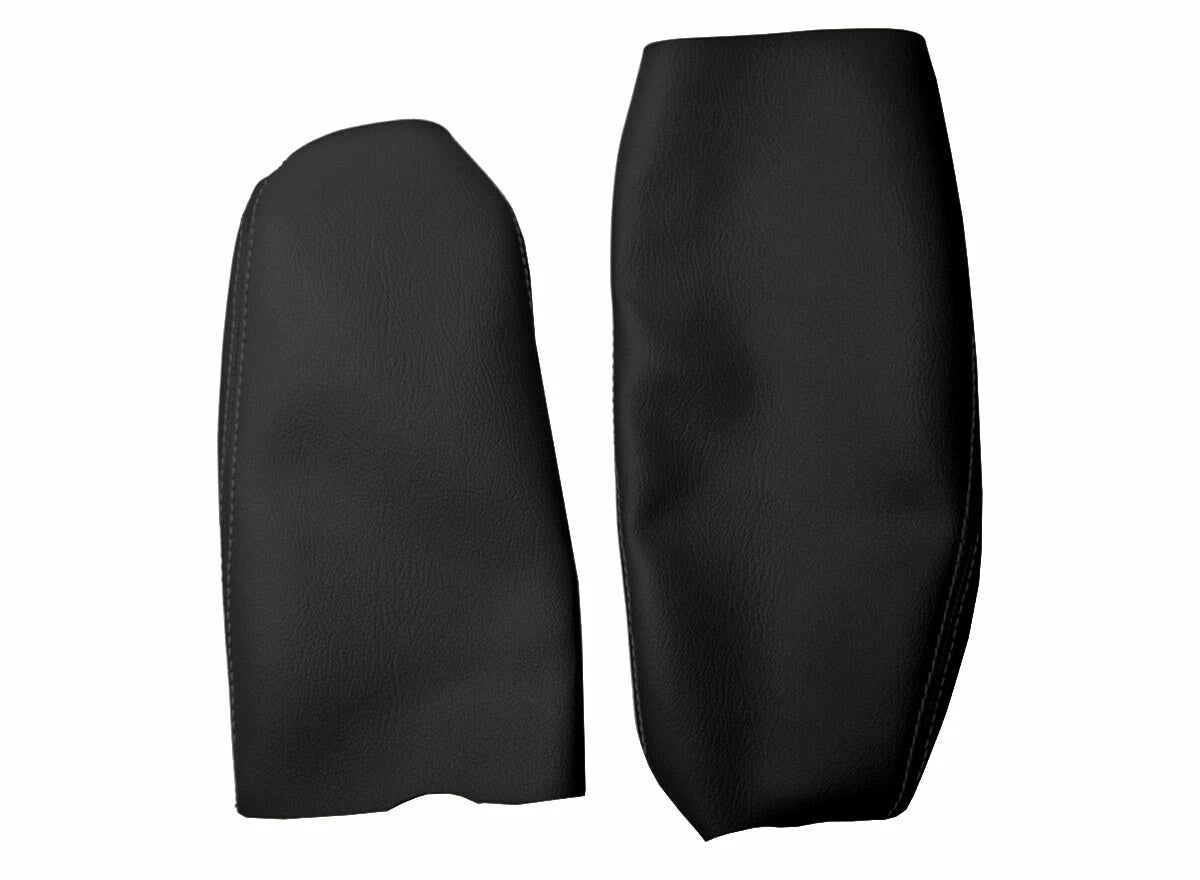Leather Console Lid Armrest Cover for BMW E63 E64 650 (2003–2010) Black