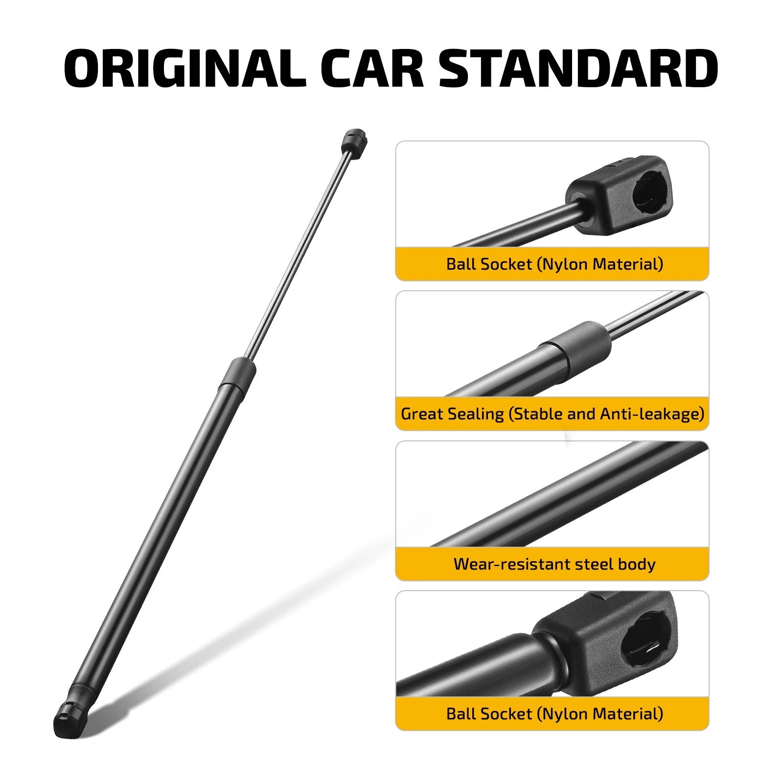 2X 26in Gas Strut Support for Camper Shell Topper Rear Window