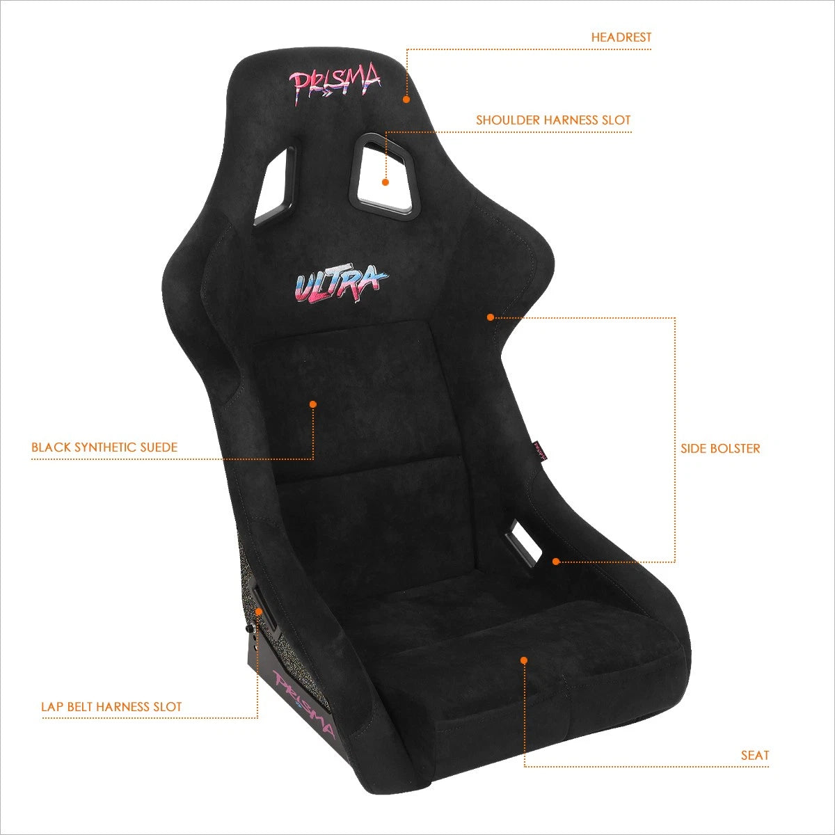 NRG Innovations FRP-302BK-ULTRA Racing Seat for Universal Fit (2010–2023)