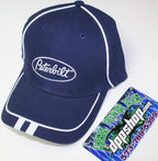 Navy Sport Stripe Cap for Peterbilt Motors (Blue/White)