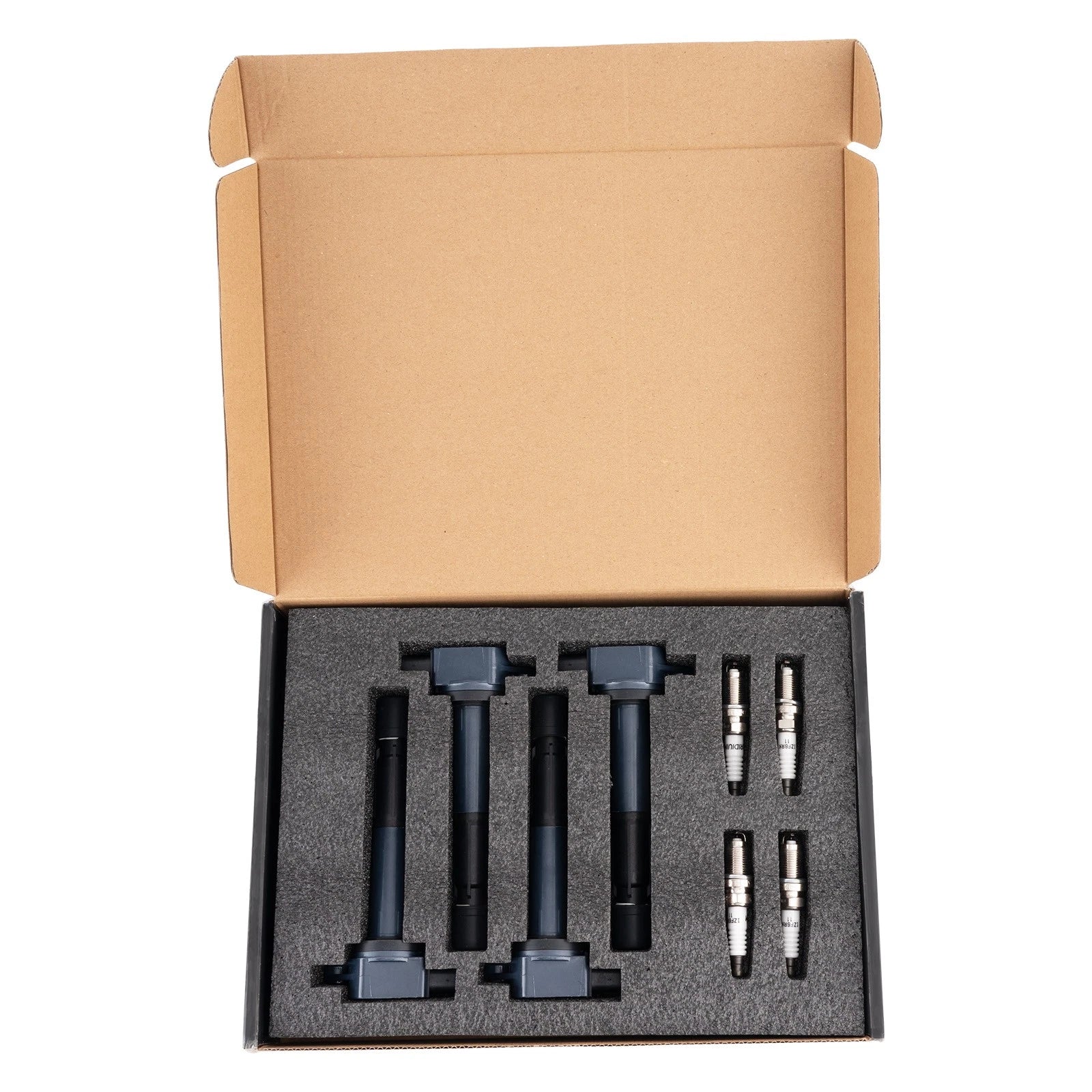 Set of 4 Ignition Coils & Spark Plugs for Acura TSX 2.4L L4 (2004–2008) UF417 6994