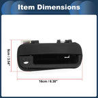 Front Right Exterior Door Handle for Hyundai Excel (1990-1994) - Black, 1 Pcs