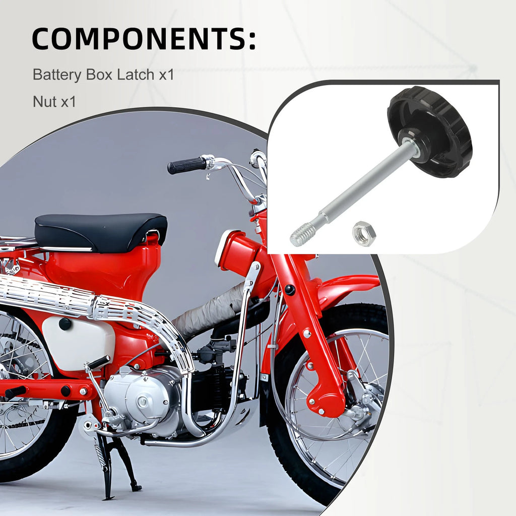 Right Side Battery Box Latch Knob for Honda C70M CM91 (1966-1971)