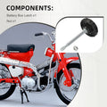 Right Side Battery Box Latch Knob for Honda C70M CM91 (1966-1971)