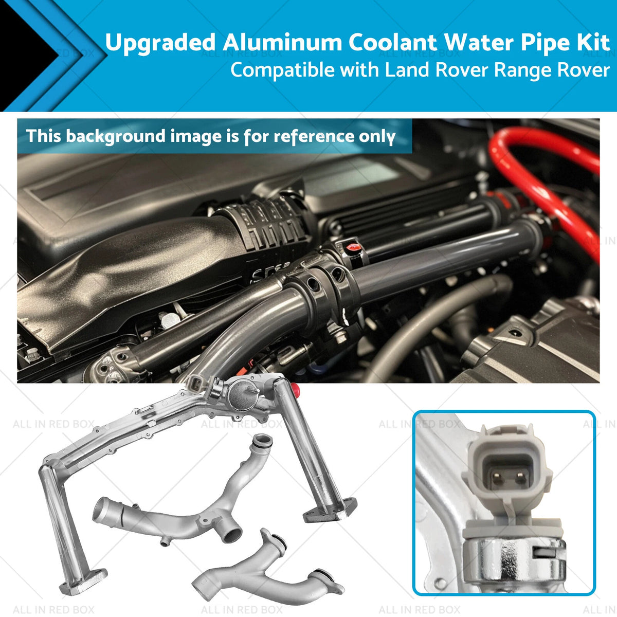 Aluminum Coolant Water Pipe Kit for Land Rover Range Rover (3L)