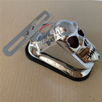 Metal Rear Skull Brake Tail Light for Harley Davidson Chopper