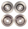 Set of 4 Disc Brake Rotors for Mercedes Benz W164 ML350 (2006–2011)